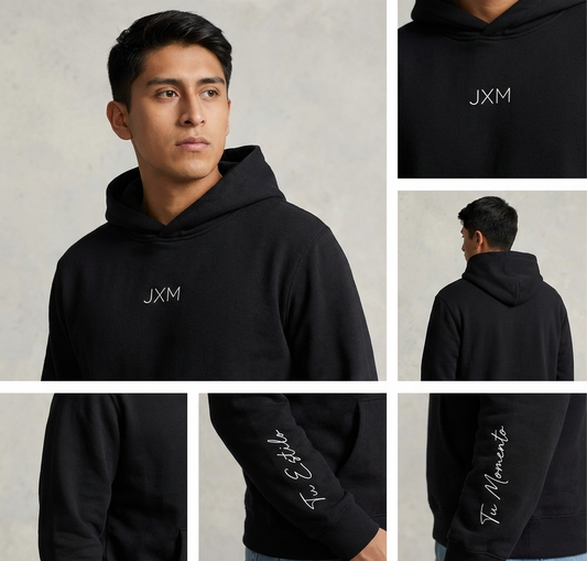 Sudadera JXM Classic Contrast Negro